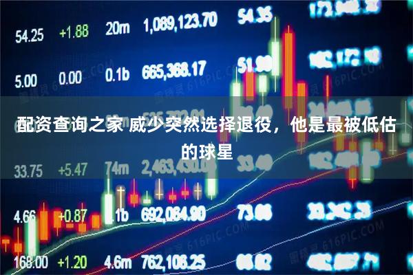 配资查询之家 威少突然选择退役，他是最被低估的球星